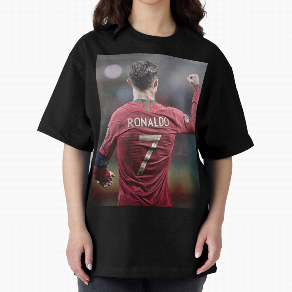 Cristiano Ronaldo CR7 Oversized T-Shirt Represent FIFA World Cup 2026 Group Stage Spirit, Highlighting Brazil, Messi and Cristiano Ronaldo, Supporter Pride, Iconic Celebrations, Legendary Names and Global Match Day Energy; Created for Match Day