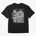 Cristiano Ronaldo Glith Effect Oversized T-Shirt Celebrate National Team Dreams in the FIFA World Cup 2026 Group Stage Journey through CR7 and Messi Highlights, England and Germany Pride, Champion Mindset, Group Stage Buzz, Knockout Tension and