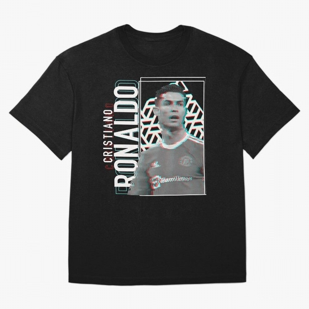 Cristiano Ronaldo Glith Effect Oversized T-Shirt Celebrate National Team Dreams in the FIFA World Cup 2026 Group Stage Journey through CR7 and Messi Highlights, England and Germany Pride, Champion Mindset, Group Stage Buzz, Knockout Tension and