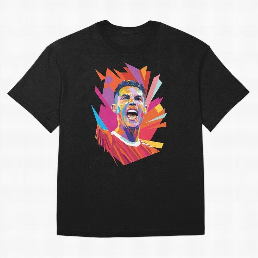 Cristiano Ronaldo Pop Art WPAP Oversized T-Shirt Feel the Roar of FIFA World Cup 2026 Built around Neymar, Haaland and Cristiano Ronaldo, Spain and Netherlands Energy, Match Day Excitement, Supporter Culture, Golden Goals and Global Football