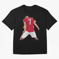 The best player in world Cristiano Ronado Oversized T-Shirt Celebrate Fan Culture around Match Day Hype around FIFA World Cup 2026 Group Stage, Cristiano Ronaldo, Haaland and CR7, Germany, Supporter Pride, Iconic Celebrations, Legendary Names and