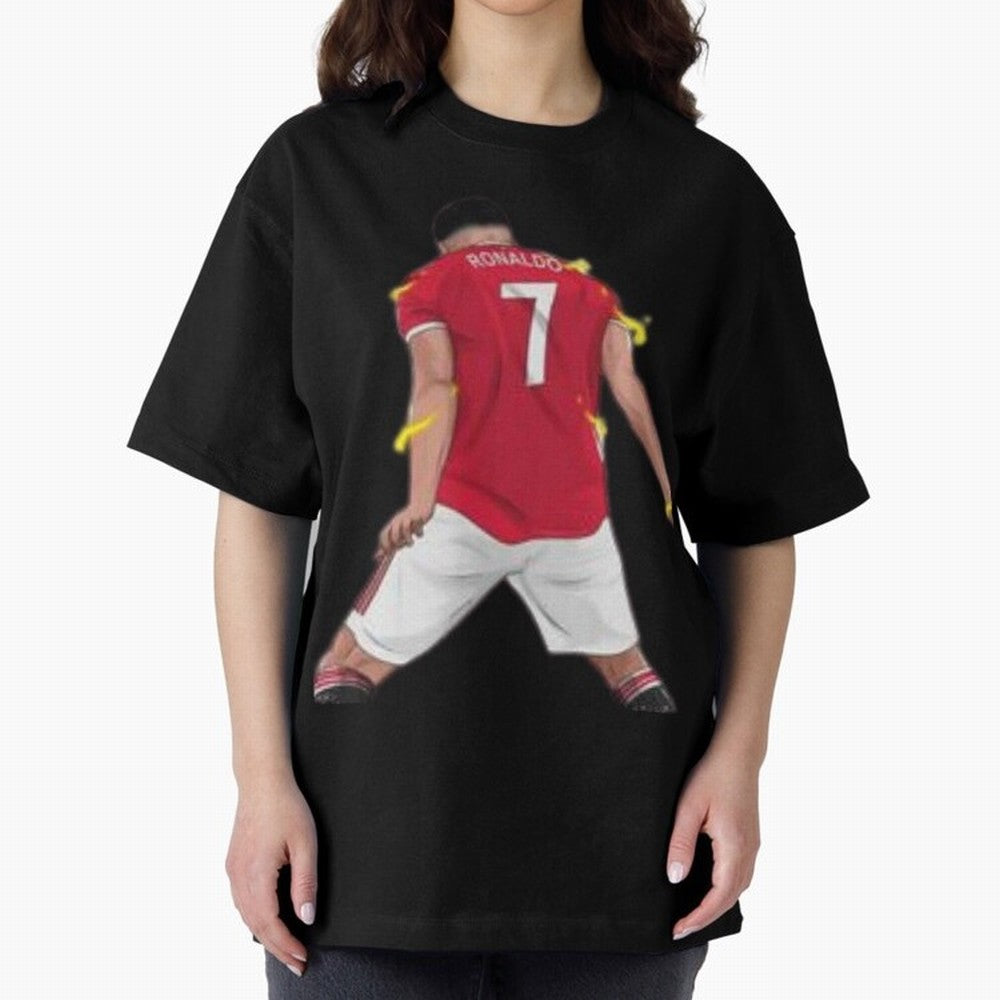 The best player in world Cristiano Ronado Oversized T-Shirt Celebrate Fan Culture around Match Day Hype around FIFA World Cup 2026 Group Stage, Cristiano Ronaldo, Haaland and CR7, Germany, Supporter Pride, Iconic Celebrations, Legendary Names and