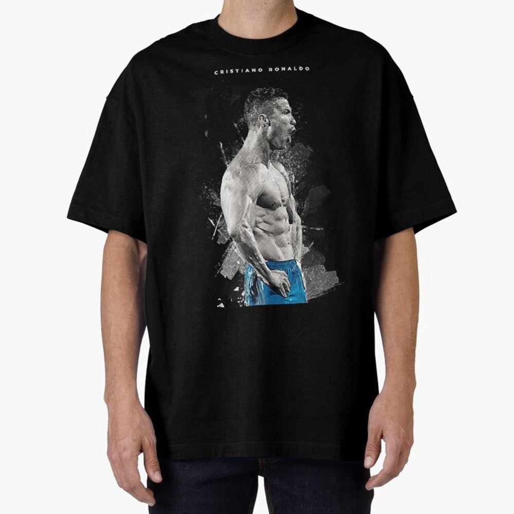 Cristiano Ronaldo Cristiano Ronaldo Oversized T-Shirt Follow FIFA World Cup 2026 Group Stage Spirit, Made for France and Portugal, Cristiano Ronaldo, Championship Spirit, Famous Goals, Roaring Crowds and International Football Unity; Built for