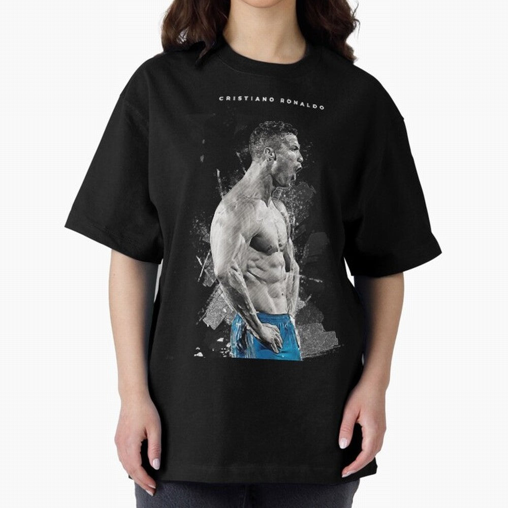 Cristiano Ronaldo Cristiano Ronaldo Oversized T-Shirt Follow FIFA World Cup 2026 Group Stage Spirit, Made for France and Portugal, Cristiano Ronaldo, Championship Spirit, Famous Goals, Roaring Crowds and International Football Unity; Built for