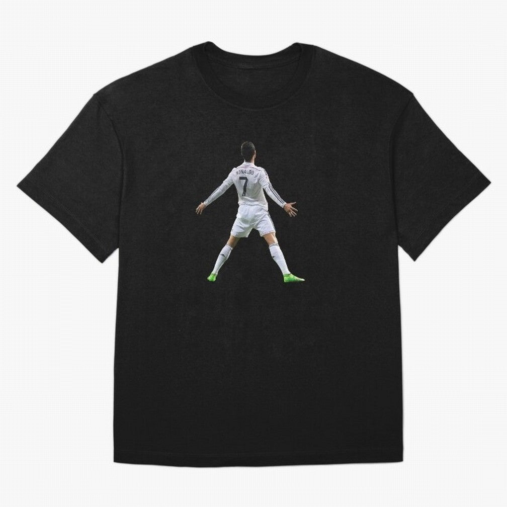 Ronaldo Real Madrid SUI Celebration Oversized T-Shirt Fuel the Hype around FIFA World Cup 2026 Spirit, Connected to Brazil, CR7 and Messi, Championship Spirit, Famous Goals, Roaring Crowds and International Football Unity; Perfect for People Who