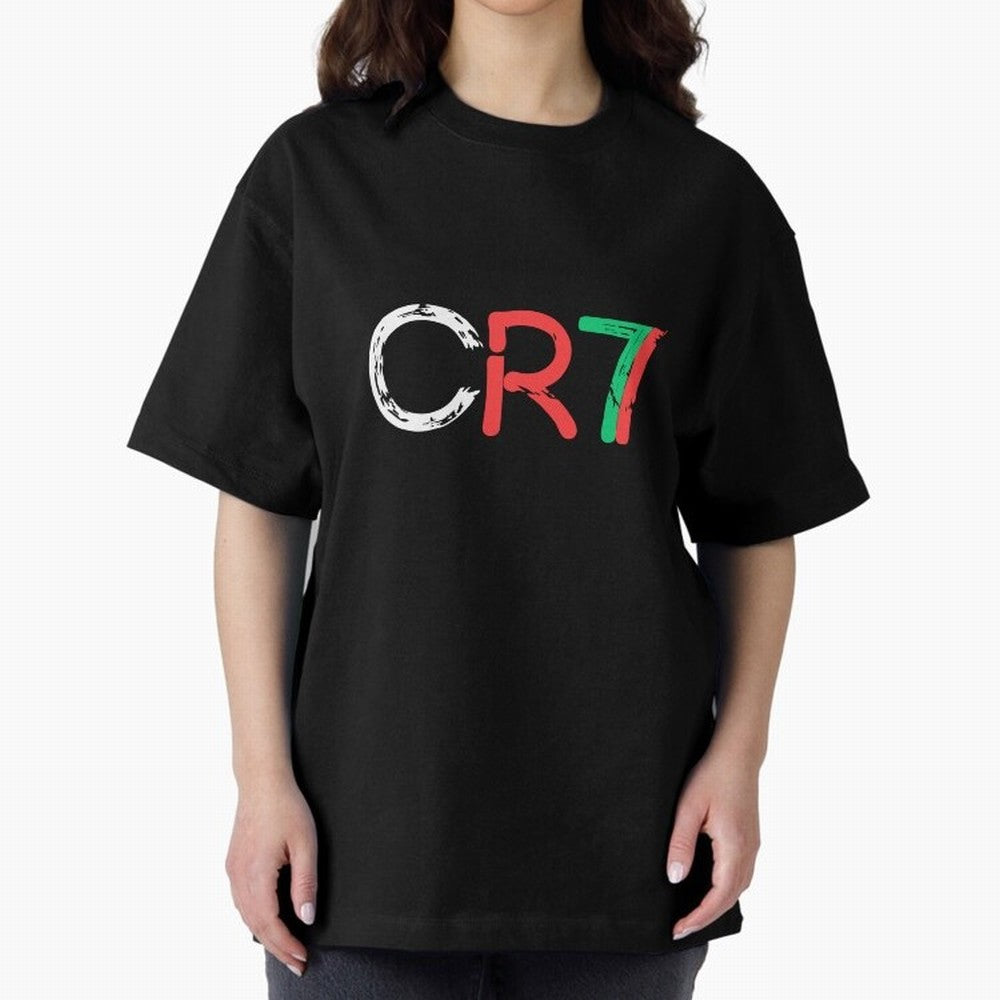 CR7 Cristiano Ronaldo Design Oversized T-Shirt Fuel Your Fan Pride for Global Football Passion for FIFA World Cup 2026, Featuring Messi and Cristiano Ronaldo, France, Football History, Final Match Energy, Crowd Noise and Once in a Lifetime Moments;