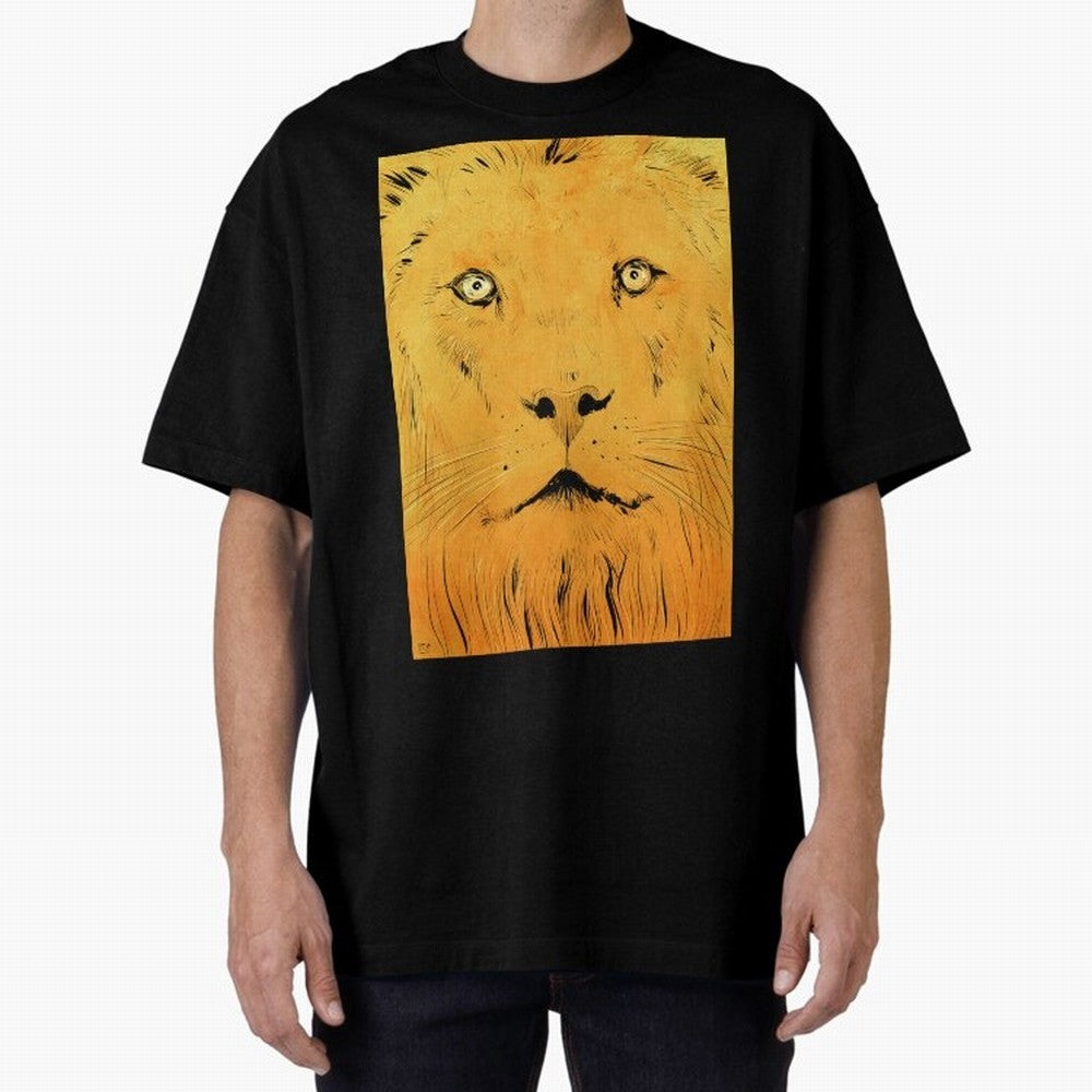 Lion Oversized T-Shirt Bring Match Day Fire to FIFA World Cup 2026 Group Stage for Fans of Messi, Neymar and Mbappe and Argentina, Bringing Global Supporter Spirit, Legendary Goals, National Colors and Tournament Celebration; Created for Match Day