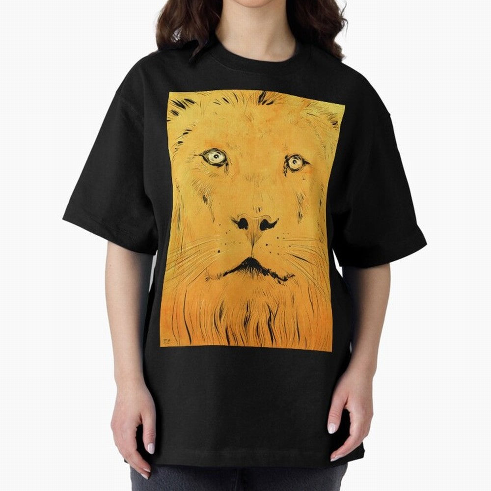Lion Oversized T-Shirt Bring Match Day Fire to FIFA World Cup 2026 Group Stage for Fans of Messi, Neymar and Mbappe and Argentina, Bringing Global Supporter Spirit, Legendary Goals, National Colors and Tournament Celebration; Created for Match Day