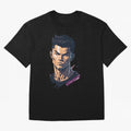 Cristiano Ronaldo Anime Style Oversized T-Shirt Bring Home Match Day Hype around FIFA World Cup 2026 USA Canada Mexico, Messi, Neymar and Mbappe, England, France and Netherlands, Sports Nostalgia, International Competition, Famous Players and