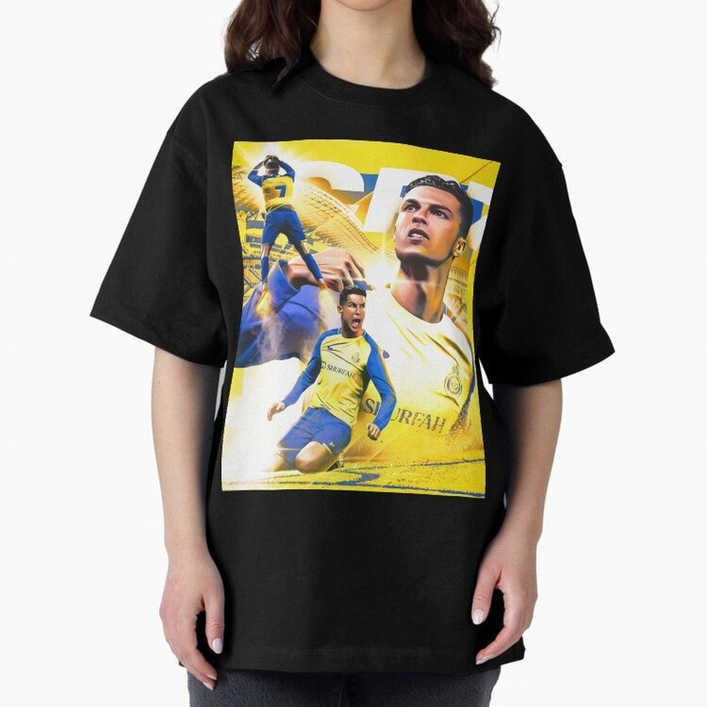 Cr7 Al Nassr Oversized T-Shirt Share the Excitement of the FIFA World Cup 2026 Group Stage Journey through CR7 Highlights, England Pride, Football History, Final Match Energy, Crowd Noise and Once in a Lifetime Moments; Perfect for Supporters Who