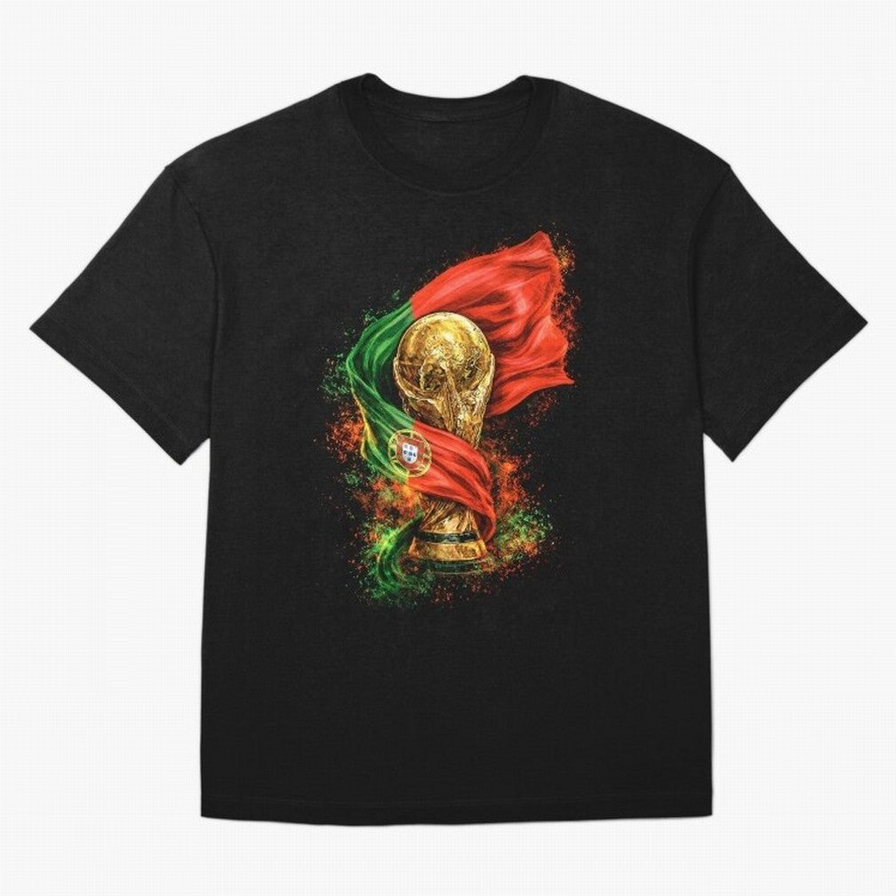 Portugal Football National Pride Oversized T-Shirt Celebrate the Magic of the FIFA World Cup 2026 Journey through Messi and Cristiano Ronaldo Highlights, Brazil Pride, Goal Celebration Energy, Supporter Heritage, Football Icons and Worldwide