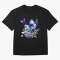 God is My Strength - Blue Butterfly Watercolor Art Oversized T-Shirt Showcase FIFA World Cup 2026 Made for Neymar, Brazil Energy, Vintage Soccer Flavor, Modern Football Stars, National Flags and Final Night Emotion; Built for Supporters Chasing