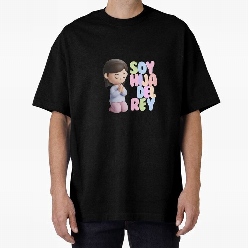 Soy Hija del Rey | Dise?o Cristiano Dulce en Colores Pastel Oversized T-Shirt Bring Global Tournament Vibes to FIFA World Cup 2026 for Fans of Messi and England, Bringing Goal Celebration Energy, Supporter Heritage, Football Icons and Worldwide