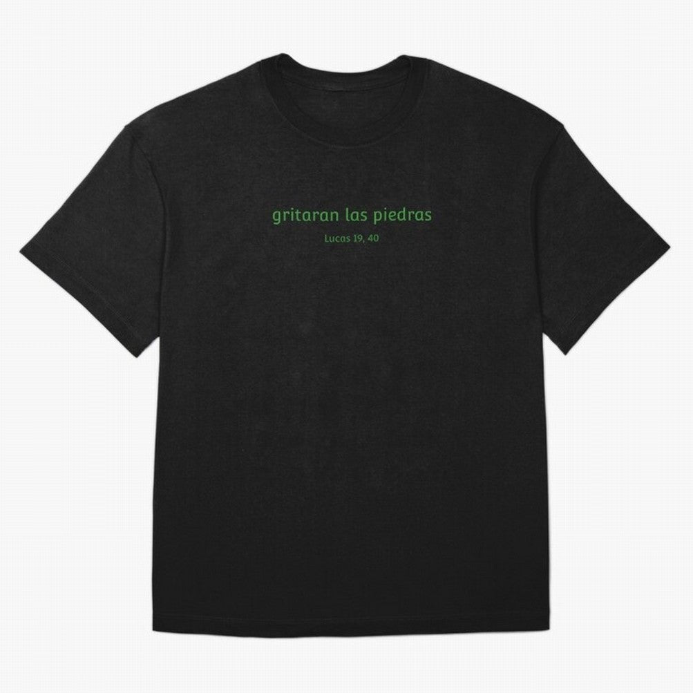 Piedras ¨C Cita b¨ªblica en espa?ol Oversized T-Shirt Bring a Champion Mindset to FIFA World Cup 2026 for Fans of Cristiano Ronaldo, Haaland and CR7 and Spain and Netherlands, Bringing Sports Nostalgia, International Competition, Famous Players and