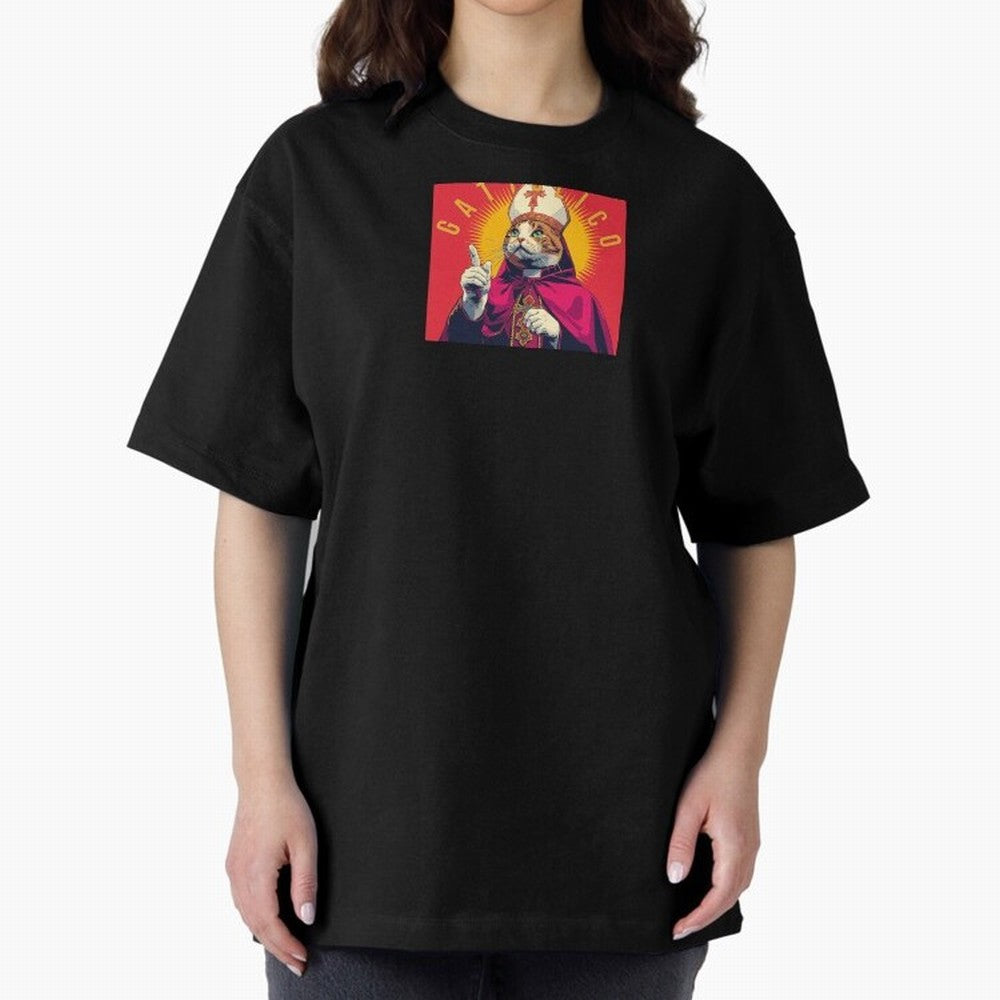 Gattolico Oversized T-Shirt Fuel Your Fan Pride for Match Day Hype around FIFA World Cup 2026 USA Canada Mexico, Messi and Cristiano Ronaldo, England, France and Netherlands, Sports Nostalgia, International Competition, Famous Players and