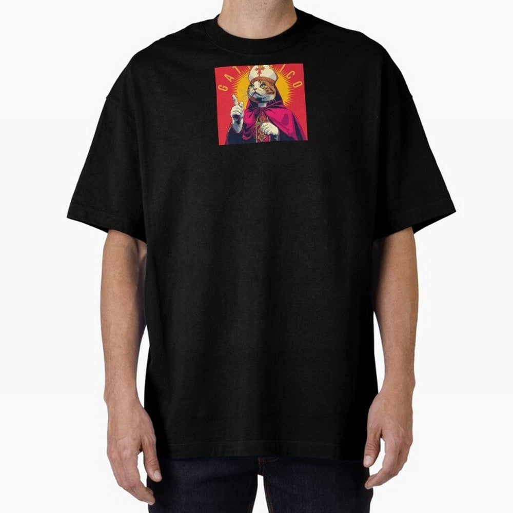 Gattolico Oversized T-Shirt Fuel Your Fan Pride for Match Day Hype around FIFA World Cup 2026 USA Canada Mexico, Messi and Cristiano Ronaldo, England, France and Netherlands, Sports Nostalgia, International Competition, Famous Players and