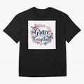 Grace Changes Everything T Shirt Oversized T-Shirt Elevate Global Football Passion for FIFA World Cup 2026 USA Canada Mexico, Centered on Haaland, France and Portugal, Vintage Soccer Flavor, Modern Football Stars, National Flags and Final Night