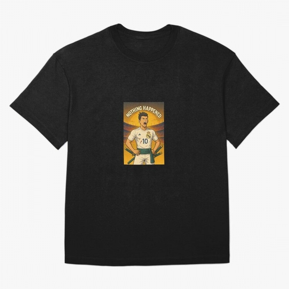 Cristiano Zoro Nothing Happened Oversized T-Shirt Build the FIFA World Cup 2026 Group Stage Journey through Cristiano Ronaldo Highlights, France and Portugal Pride, Football Passion, Legendary Performances, Festival Vibes and Supporter Community;