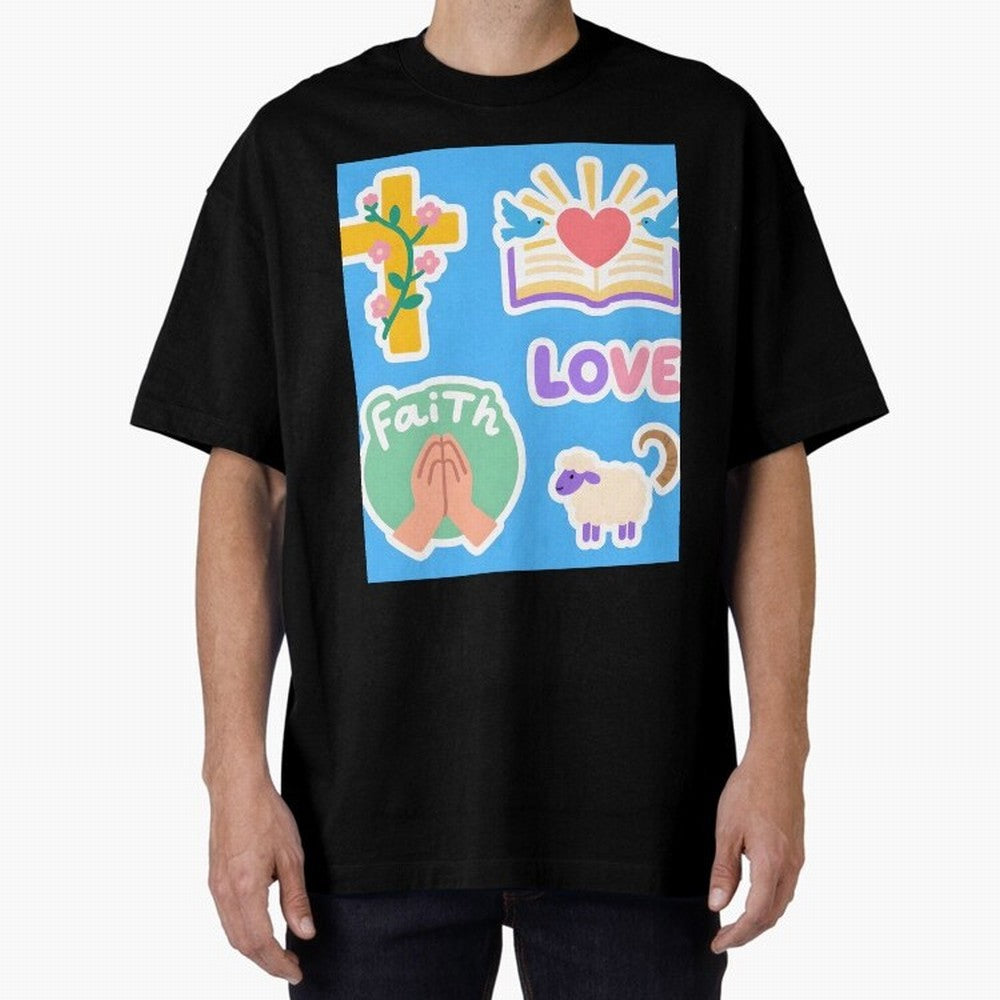 Love Faith T shirt Oversized T-Shirt Celebrate Every Goal in FIFA World Cup 2026 Group Stage Made for Messi, Neymar and Mbappe, Germany Energy, Classic Soccer Heritage, Championship Pressure, Fan Loyalty and International Pride; Created for Match