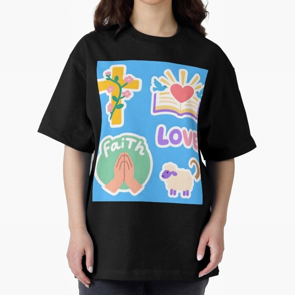 Love Faith T shirt Oversized T-Shirt Celebrate Every Goal in FIFA World Cup 2026 Group Stage Made for Messi, Neymar and Mbappe, Germany Energy, Classic Soccer Heritage, Championship Pressure, Fan Loyalty and International Pride; Created for Match