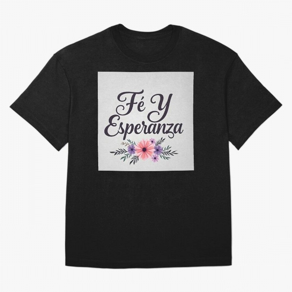 Fe Y Esperanza T shirt Oversized T-Shirt Support the FIFA World Cup 2026 Group Stage Journey through CR7 and Messi Highlights, Spain Pride, Championship Spirit, Famous Goals, Roaring Crowds and International Football Unity; Ideal for Fans Who