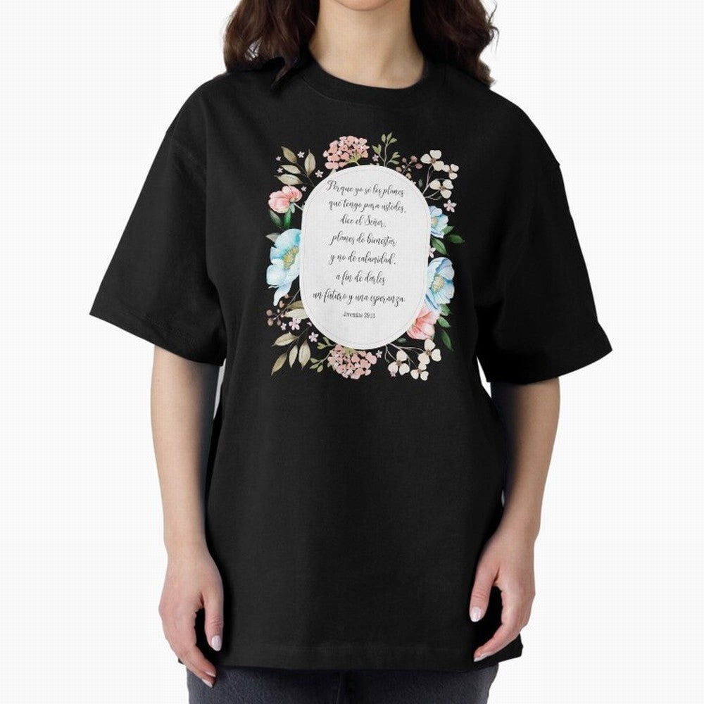 Jerem¨ªas 29:11 ¨C Planes de esperanza | Vers¨ªculo cristiano inspirador en espa?ol Oversized T-Shirt Celebrate the Magic of the FIFA World Cup 2026 USA Canada Mexico Journey through CR7 Highlights, Spain and Netherlands Pride, Match Day