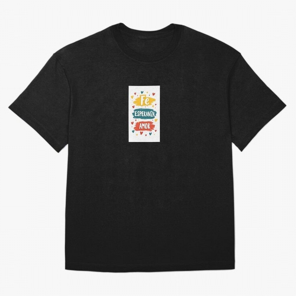 Fe Esperanza Amor Oversized T-Shirt Show Love for Legendary Goals in FIFA World Cup 2026 USA Canada Mexico for Fans of Cristiano Ronaldo, Haaland and CR7 and Brazil, Portugal and Argentina, Bringing Tournament Hype, Historic Matchups, Family