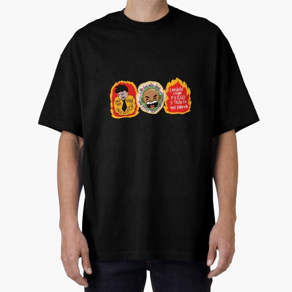 Hay Que Vivir Prendo Yo Siento Que Me Estoy Transformando Candela Chipa Fuego Y Todo Lo Que Prenda Oversized T-Shirt Celebrate Fan Favorites in Global Football Passion for FIFA World Cup 2026 Group Stage, Capturing Mbappe, Portugal, Spain and