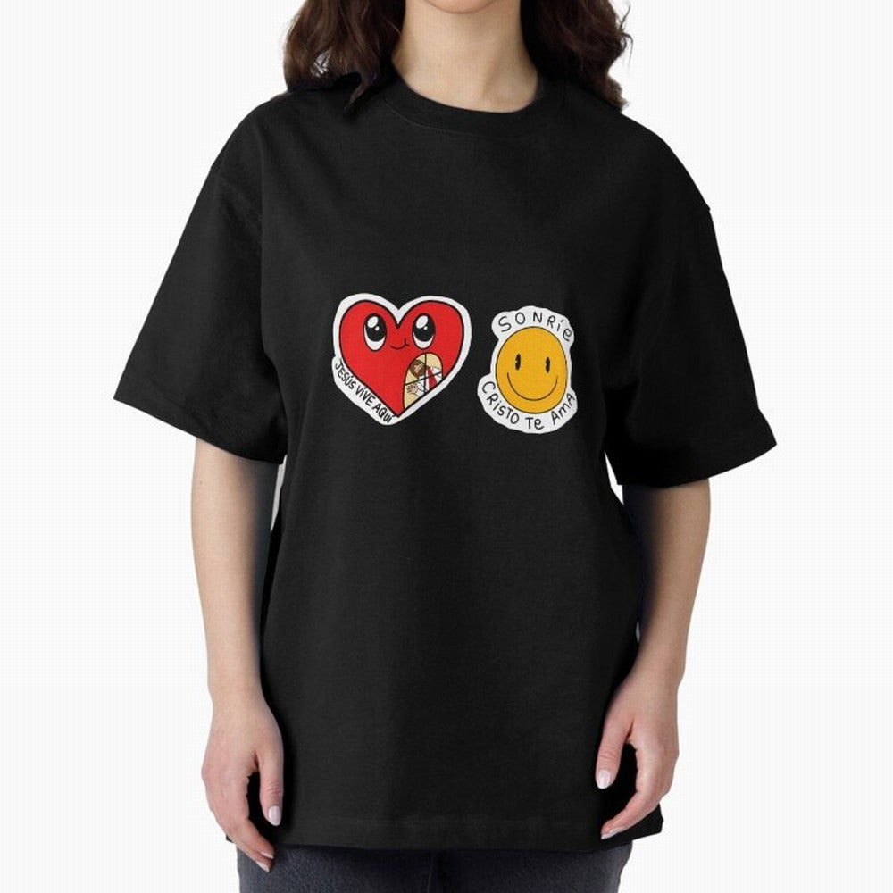 Jesus Vive Aqu Oversized T-Shirt Make Your Look Match the FIFA World Cup 2026 Journey through CR7 and Messi Highlights, England Pride, Football Festival Excitement, Trophy Ambitions, Country Rivalries and Star Player Buzz; Ideal for Passionate Fans