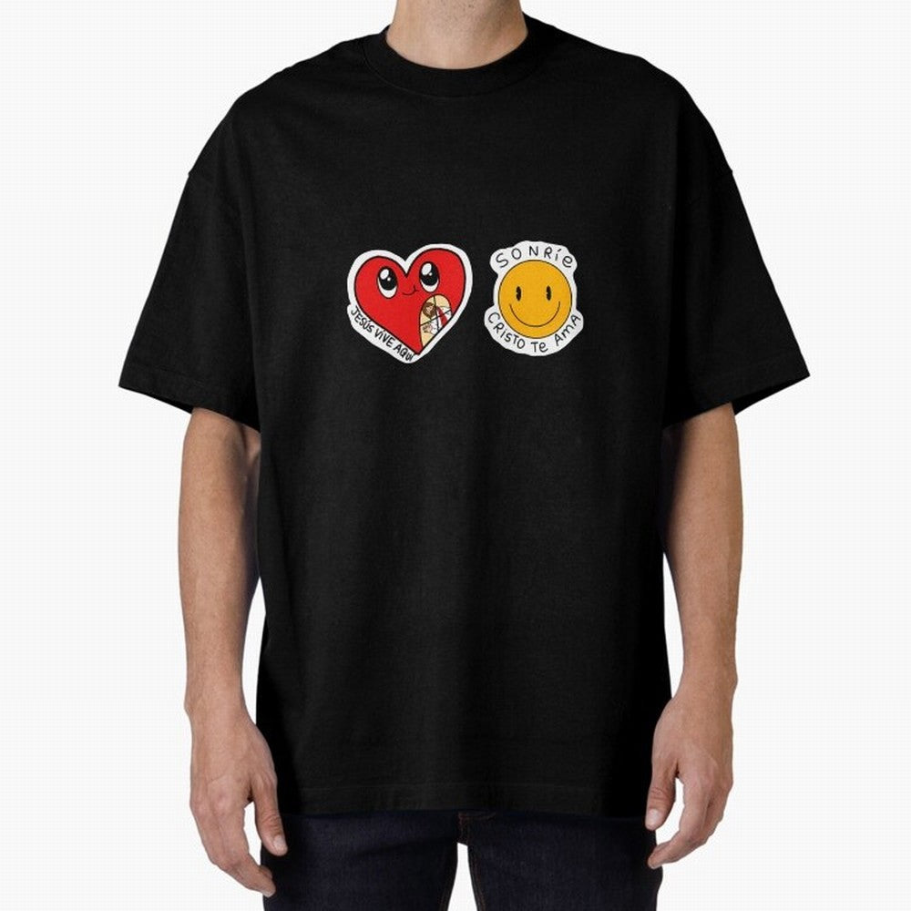 Jesus Vive Aqu Oversized T-Shirt Make Your Look Match the FIFA World Cup 2026 Journey through CR7 and Messi Highlights, England Pride, Football Festival Excitement, Trophy Ambitions, Country Rivalries and Star Player Buzz; Ideal for Passionate Fans