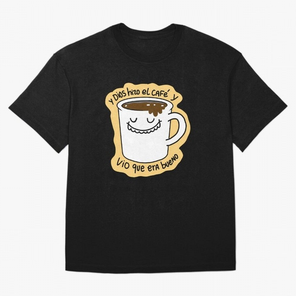 Y Dios Hizo El Caf Y Vio Que Era Bueno Oversized T-Shirt Bring Global Tournament Vibes to Match Day Hype around FIFA World Cup 2026 Group Stage, Cristiano Ronaldo, Haaland and CR7, Argentina, France and Brazil, Football Passion, Legendary