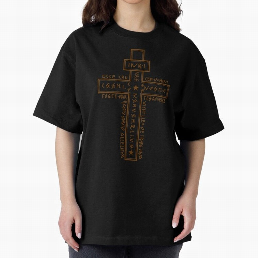Cruz del Santo Padre Benito 2 Oversized T-Shirt Bring Legendary Rivalry Energy to Global Football Passion for FIFA World Cup 2026 USA Canada Mexico, Connected to Haaland and Mbappe, England, Tournament Hype, Historic Matchups, Family Viewing