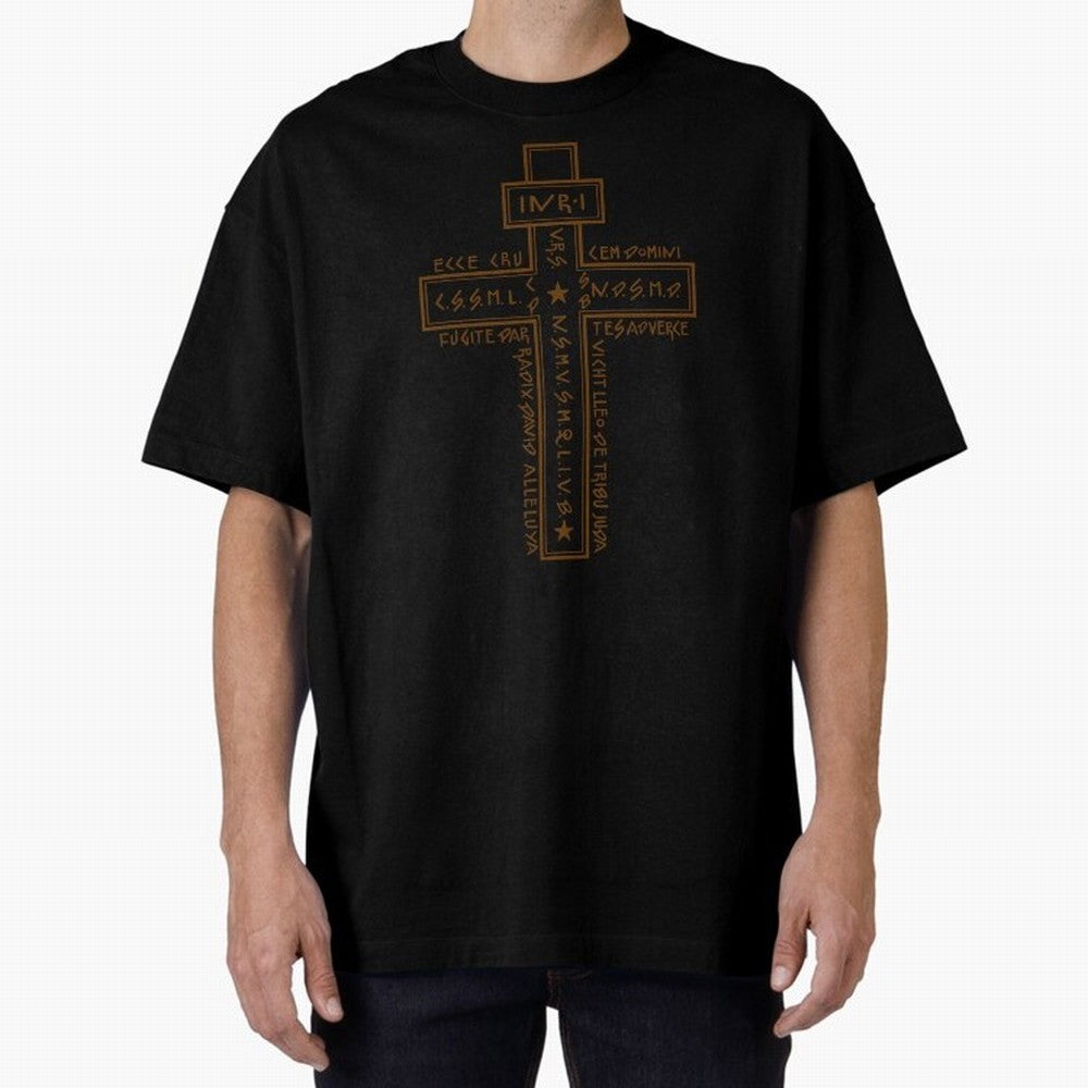 Cruz del Santo Padre Benito 2 Oversized T-Shirt Bring Legendary Rivalry Energy to Global Football Passion for FIFA World Cup 2026 USA Canada Mexico, Connected to Haaland and Mbappe, England, Tournament Hype, Historic Matchups, Family Viewing