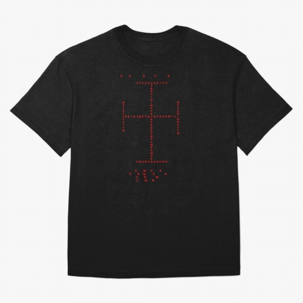 Cruz Ang¨¦lica de Santo Tom¨¢s de Aquino Black n Red Oversized T-Shirt Honor Football Greatness during the FIFA World Cup 2026 Journey through Haaland and Mbappe Highlights, Portugal Pride, Fan Favorite Moments, National Team Passion, Big Match