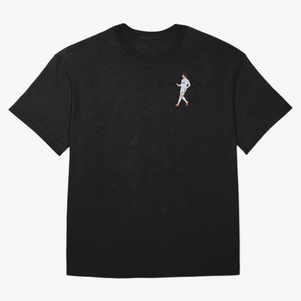 Cristiano Calma Celebration Art Oversized T-Shirt Feel the Trophy Chase of FIFA World Cup 2026 for Fans of Neymar, Haaland and Cristiano Ronaldo and Netherlands, Bringing Vintage Soccer Flavor, Modern Football Stars, National Flags and Final Night