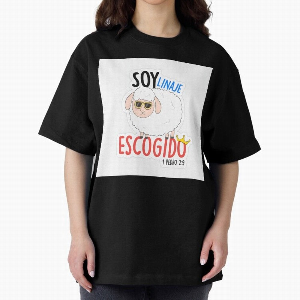 Soy Linaje Escogido - Sticker Cristiano Oversized T-Shirt Carry FIFA World Cup 2026 for Fans of CR7 and Messi and Portugal, Bringing Football History, Final Match Energy, Crowd Noise and Once in a Lifetime Moments; Ideal for Fans Who Follow Messi,