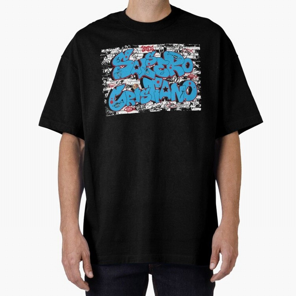 Salsero Cristiano Oversized T-Shirt Celebrate Global Passion for FIFA World Cup 2026 Centered on Messi and Cristiano Ronaldo, Spain Energy, Worldwide Fan Energy, Dramatic Goals, Stadium Lights and Championship Celebrations; Ideal for Fans Who