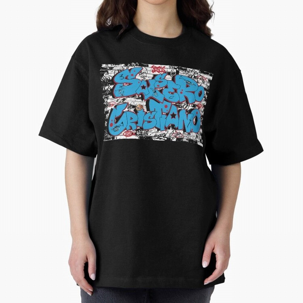 Salsero Cristiano Oversized T-Shirt Celebrate Global Passion for FIFA World Cup 2026 Centered on Messi and Cristiano Ronaldo, Spain Energy, Worldwide Fan Energy, Dramatic Goals, Stadium Lights and Championship Celebrations; Ideal for Fans Who