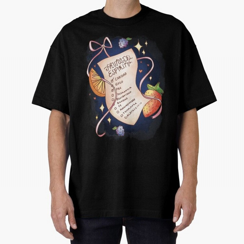 Chrisitian Frutos del Espiritu, Cristiano, Iglesia, Religioso Oversized T-Shirt Mark FIFA World Cup 2026 Spirit, Inspired by Argentina, France and Brazil, Messi and Cristiano Ronaldo, Football Passion, Legendary Performances, Festival Vibes and