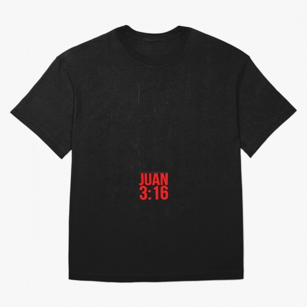 Porque de tal manera amo Dios al mundo - Mensajes Biblicos para Cristianos - Spanish Biblical Quotes for Christians Oversized T-Shirt Celebrate Football Dreams Across FIFA World Cup 2026 Group Stage for Fans of Messi, Neymar and Mbappe and Spain