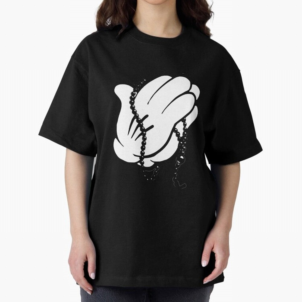 Funny praying hands Oversized T-Shirt Celebrate Rivalries and Pride in Match Day Hype around FIFA World Cup 2026 Group Stage, Mbappe and Neymar, Portugal, Spain and Germany, Match Day Excitement, Supporter Culture, Golden Goals and Global Football
