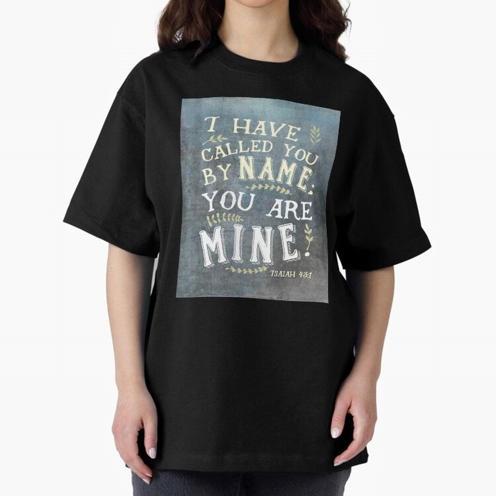 Isaiah 43:1: I Have Called You by Name Oversized T-Shirt Build Match Day Hype around FIFA World Cup 2026 USA Canada Mexico, Mbappe and Neymar, Germany, Football Festival Excitement, Trophy Ambitions, Country Rivalries and Star Player Buzz; Built