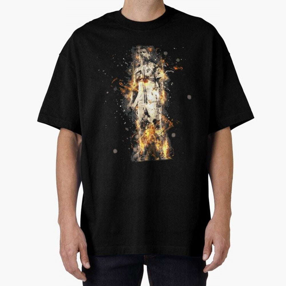 Ronaldo On Fire T Shirt Cristiano Cr7 Soccer S Jersey Men Madrid 7 Portugal Football Real White Kids Tee Mens Black Oversized T-Shirt Celebrate the Road through Match Day Hype around FIFA World Cup 2026 USA Canada Mexico, Cristiano Ronaldo,