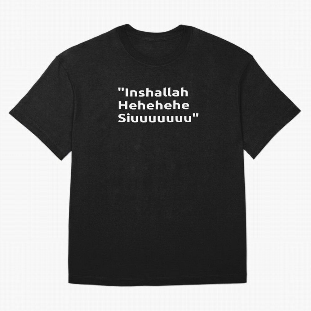 Inshallah Hehehehe Siuuu : Cristiano Ronaldo Oversized T-Shirt Celebrate Classic Football Spirit in FIFA World Cup 2026 Group Stage Highlighting Neymar, Argentina and Brazil Energy, Football Passion, Legendary Performances, Festival Vibes and