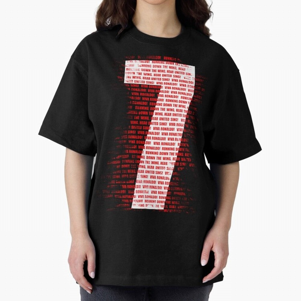 Viva Ronaldo - Chant - Number 7 Oversized T-Shirt Refresh the FIFA World Cup 2026 Group Stage Journey through CR7 and Messi Highlights, Germany Pride, Stadium Chants, National Pride, Trophy Dreams and Unforgettable Football Memories; Ideal for Fans