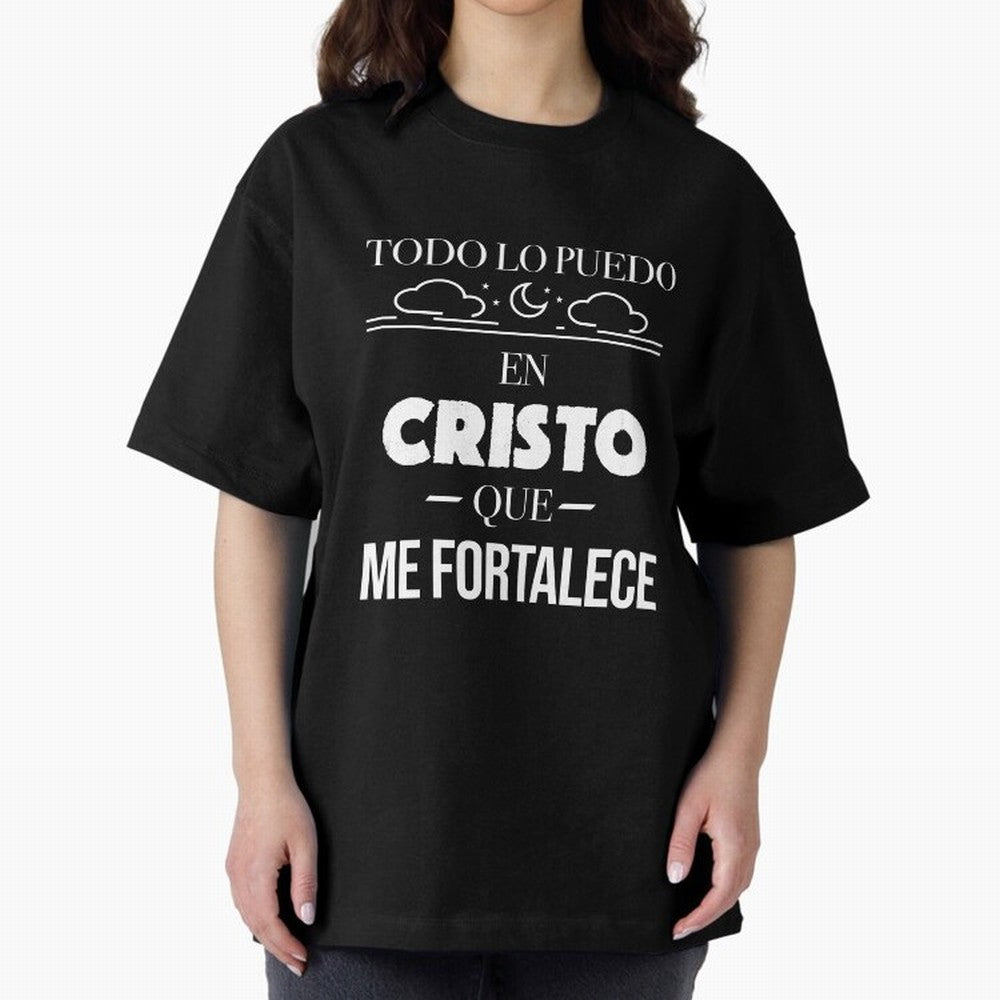 Mensajes Biblicos Espa?ol Todo Lo Puedo En Cristo Oversized T-Shirt Enjoy FIFA World Cup 2026 Group Stage Spirit, Celebrating France, Cristiano Ronaldo, Haaland and CR7, Soccer Culture, Superstar Moments, National Team Dreams and Competitive Fire;