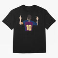 Lionel Messi Iconic Goal Celebration #o44 Oversized T-Shirt Celebrate Global Passion for FIFA World Cup 2026 USA Canada Mexico Spirit, Filled with Netherlands, Cristiano Ronaldo, Global Supporter Spirit, Legendary Goals, National Colors and