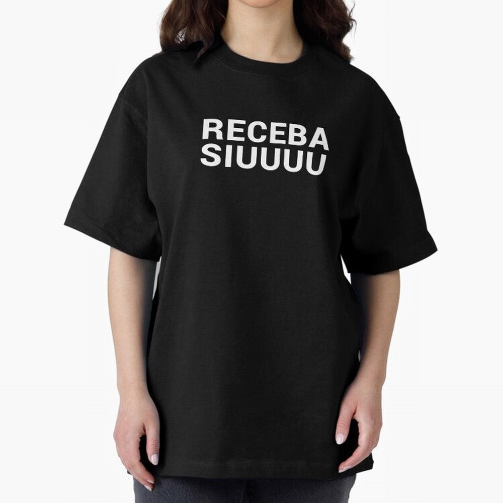 Receba siuuu Oversized T-Shirt Cheer through Every Moment of the FIFA World Cup 2026 Journey through Cristiano Ronaldo Highlights, England, France and Netherlands Pride, Worldwide Fan Energy, Dramatic Goals, Stadium Lights and Championship