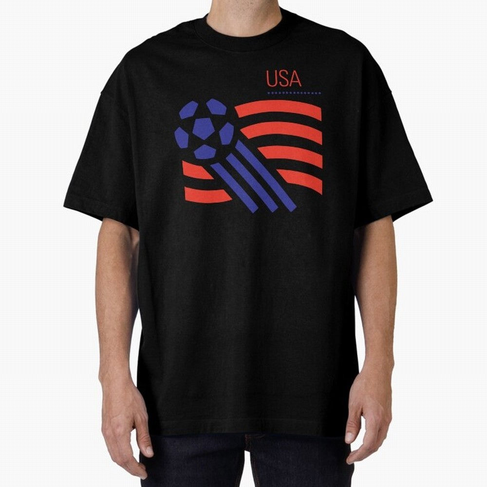 World USA 94 Oversized T-Shirt Make Every Match About Match Day Hype around FIFA World Cup 2026 Group Stage, Cristiano Ronaldo, Brazil, Portugal and Argentina, Tournament Hype, Historic Matchups, Family Viewing Parties and Global Sports Pride;