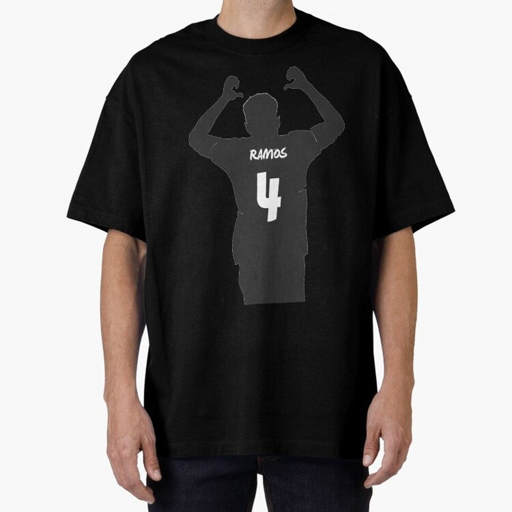 Sergio Ramos artwork Oversized T-Shirt Bring World Football Passion into Global Football Passion for FIFA World Cup 2026 USA Canada Mexico, with Neymar, England and Germany, Classic Soccer Heritage, Championship Pressure, Fan Loyalty and